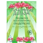 Диплом «Свидетелю», формат А4