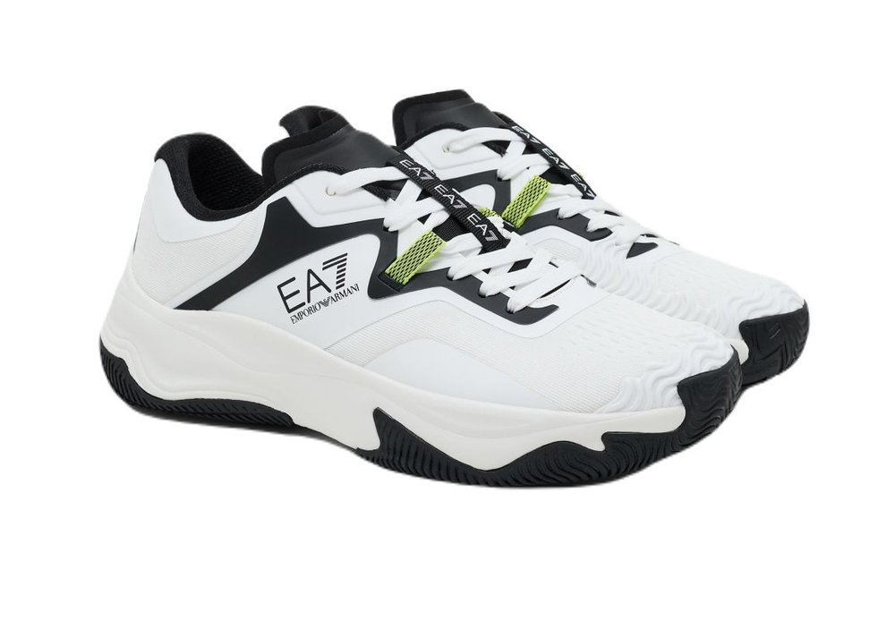 Теннисные кроссовки EA7 Unisex Woven Sneaker Clay - White Blue