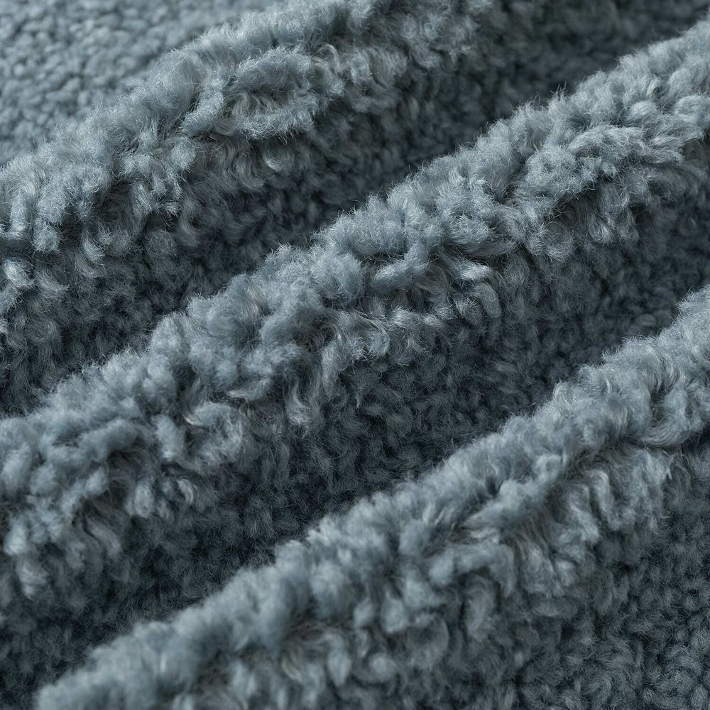 Куртка Ymkashix двухсторонняя Ride Puff бежевая / пыльно-синяя