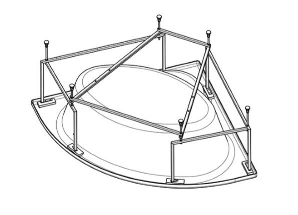 Монтажный комплект к ванне Roca Bali 150x150