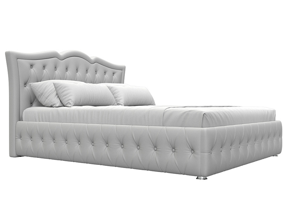 Кровать интерьерная Герда 160, Белый, Экокожа, 108296