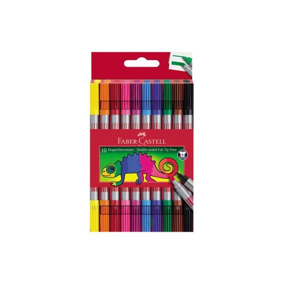 Flomaster \ фломастеры Набор из 10 двусторонних карандашей Faber-Castell , разные цвета.