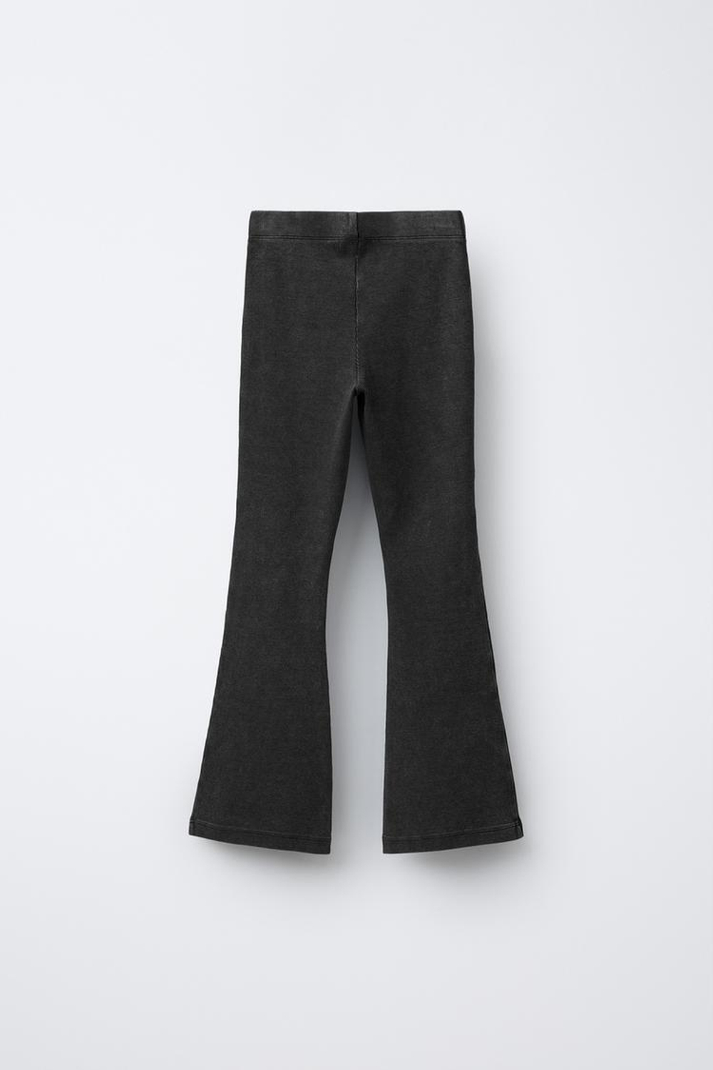 ZARA КОМПЛЕКТ ИЗ ФУТБОЛКИ HEAVY WEIGHT И ЛЕГИНСОВ GLARE RIB С ЭФФЕКТОМ ПОТЕРТОСТИ, ЧЕРНЫЙ