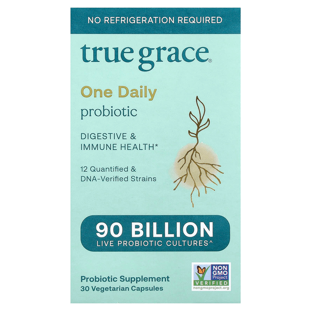 True Grace, One Daily Probiotic, 30 вегетарианских капсул