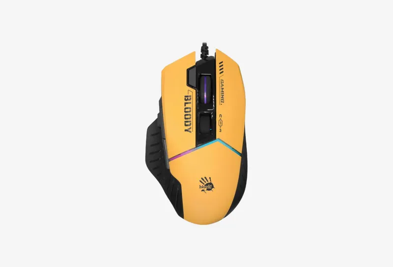 Мышь проводная A4Tech Bloody W95 Max Sports  желтый