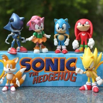 Набор фигурок Соник Ежик Sonic и его друзья в коробке, 6 шт