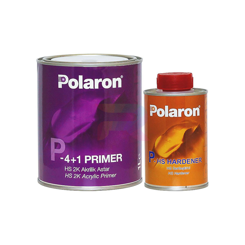 POLARON Грунт (м-п-м) P 4+1 HS 2K ЧЕРНЫЙ 1л. + отв. А станд. 0,25л.