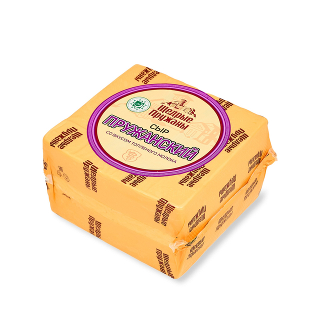 Сыр "Пружанский" со вкусом топленого молока МДЖ 50%, Пружаны, Беларусь