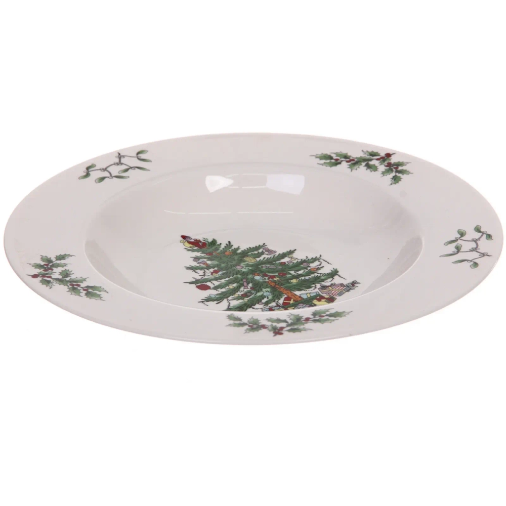 Тарелка керамическая «Ёлочка» для спагетти 21,7*3,4см