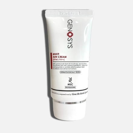 GENOSYS multi sun cream SPF 40+ PA++ CОЛНЦЕЗАЩИТНЫЙ МУЛЬТИФУНКЦИОНАЛЬНЫЙ КРЕМ