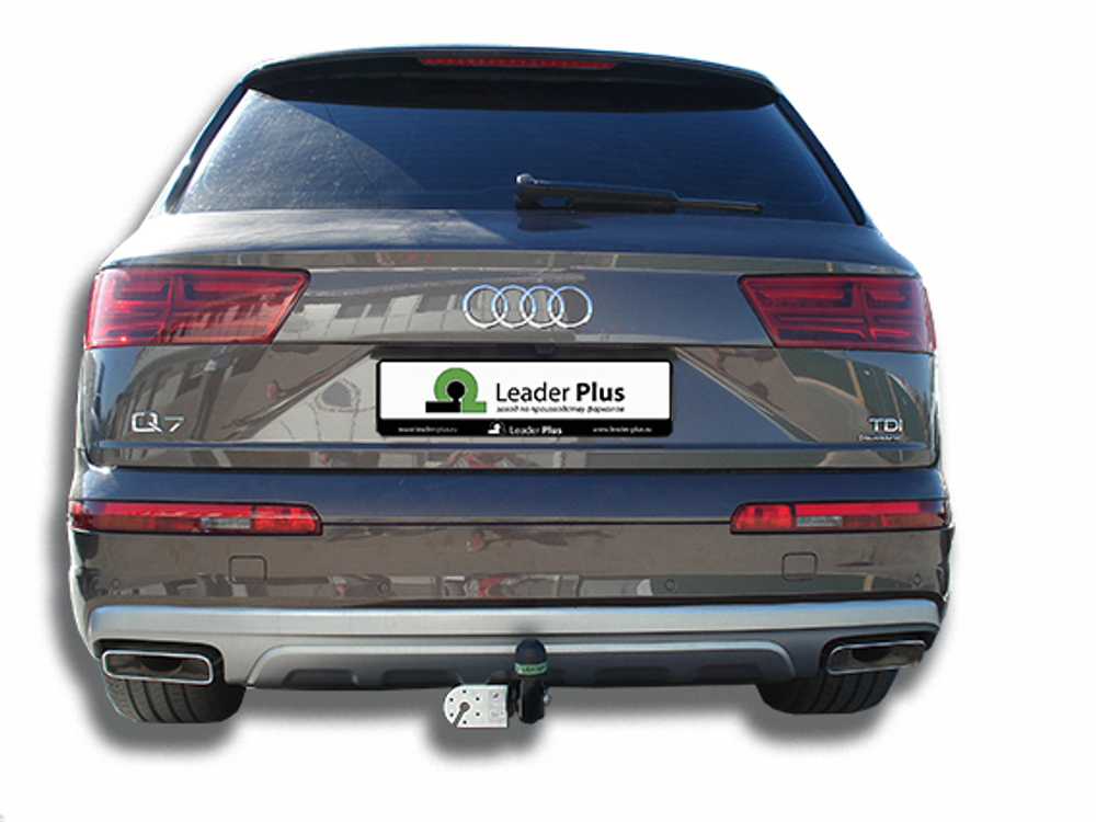 Фаркоп(прицепное) Лидер-Плюс для AUDI Q7 (4MB) (внедорожник) 2015 -...(паспорт и сертификат в комплекте)(без электрики)A105-A
