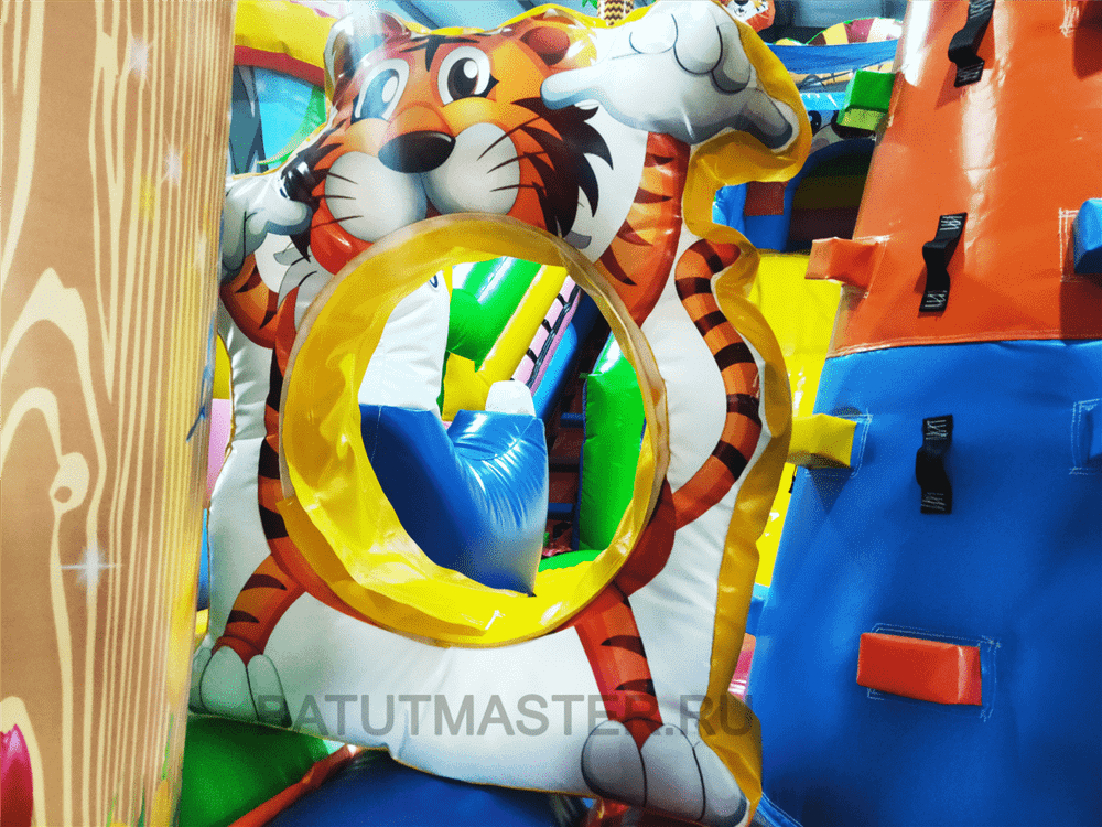 Коммерческий батут "Тигриная страна 2", 8*4*5 м, PR-11890