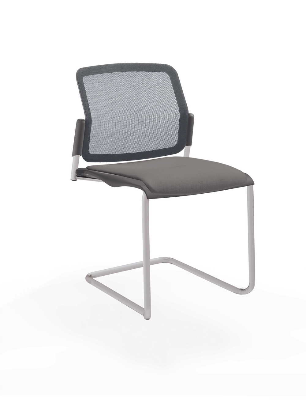 Movie стул на кантилевере со спинкой-сеткой