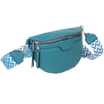 Сумка женская через плечо «ИМАНИ», цвет лазурный, три кармана, 24*19*7*5см (лейбл Ultramarine)