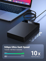 Корпус внешнего жесткого диска USB 3.0 SATA 3.5" UGREEN 50422