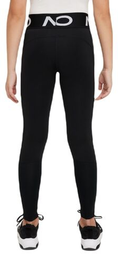 Штаны для девочки теннисные Nike Girls Dri-Fit Pro Leggings - black/white
