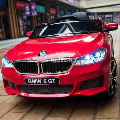Детский электромобиль "BMW 6 GT" 6V, красный
