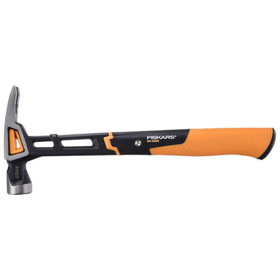 Молоток Fiskars с загнутым гвоздодёром M16oz/13.5"   1027202