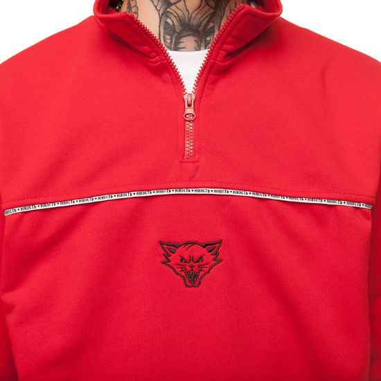 Свитшот ЮНОСТЬ™ с воротом-стойкой  «Красный кот»