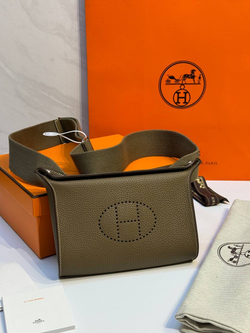 Мужская сумка Hermes Videpoches цвета хаки