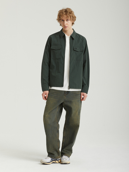 Мужская Рубашка Zip Through