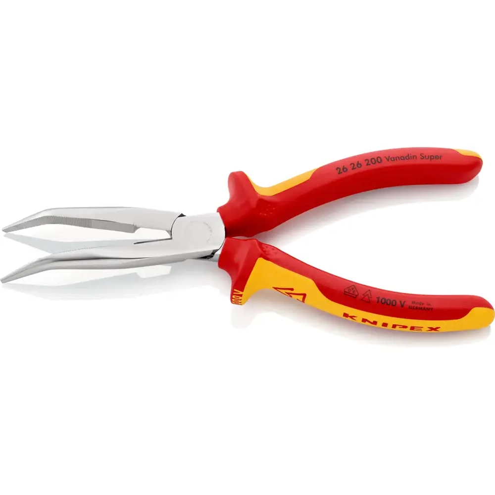 Длинногубцы хромированные 200 мм Knipex 26 26 200