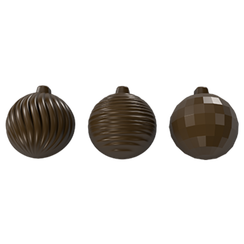 954-у | Форма для шоколадных изделий "Новогодние шары" (275*175 мм)