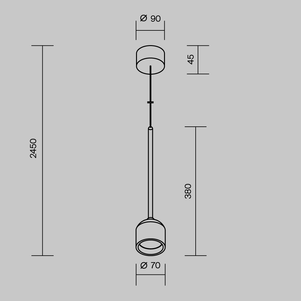Подвесной светильник Outdoor O491PL-L6B3K