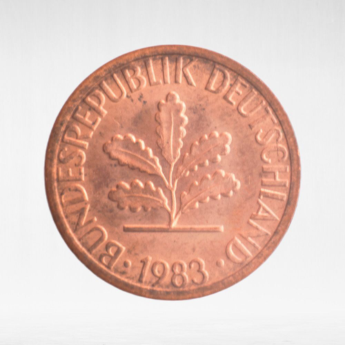 Germany, 1 Pfennig, 1983, (Munich Mint - "D"), VF
