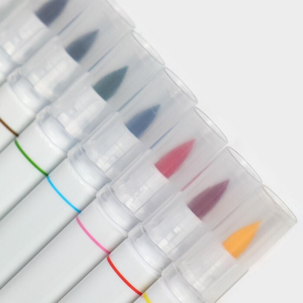 Набор маркеров двусторонних, 8 шт, 16,5 см, разноцветные