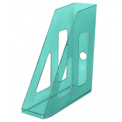 Лоток для бумаг вертикальный ширина 70 мм СТАММ Актив зеленый (ЛТ515)