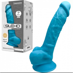 Фаллоимитатор SilexD Model 1 (17,6×3,5 см) с двойной плотностью голубой