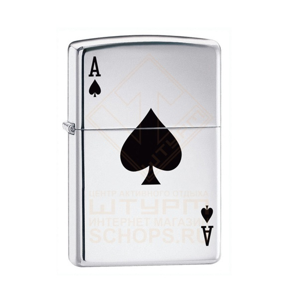Зажигалка Zippo 24011 Туз Пики, Lucky Ace