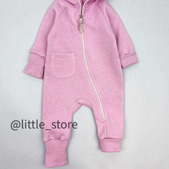 Комбинезон "Simple" из футера с начесом, Сахарная вата