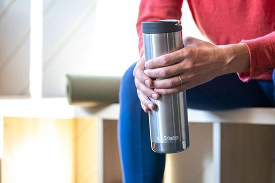 Термокружка Klean Kanteen TKWide Cafe Cap 20oz (592 мл) Brushed Stainless