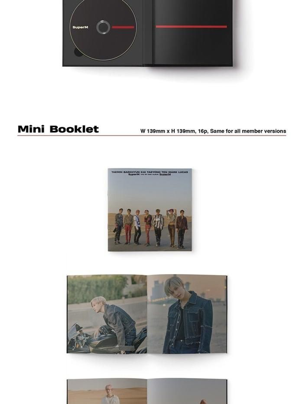Альбом SuperM - SUPERM 1st Mini Album KR 7 Version SET