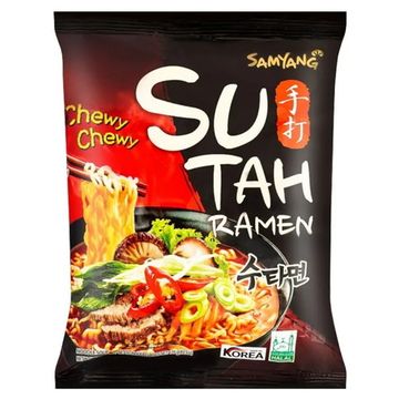 Лапша быстрого приготовления Samyang Sutah Ramen острая со вкусом говядины, 120 г (Корея)