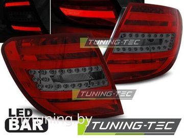 Задние фонари Mercedes C W204 red smoke led bar