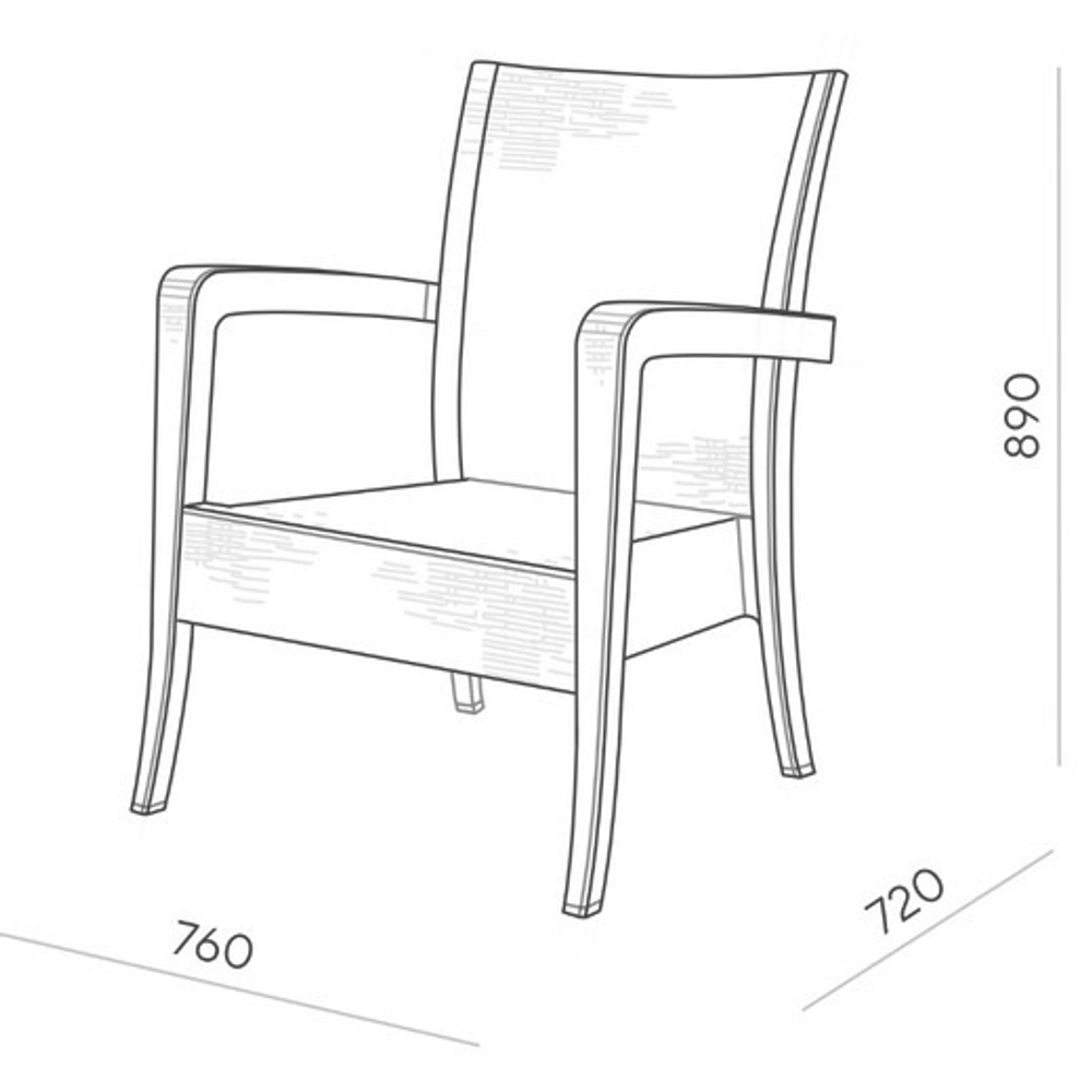 Комплект 2 Кресла-дивана "RATTAN" от Ola Dom. Цвет: Серо-Бежевый.