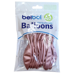 Шар латексный Glossy Набор 12 шт Хром 36 см (Розовый)