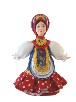 Кукла сувенирная в костюме девичьем праздничном