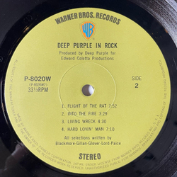 Винтажная виниловая пластинка LP Deep Purple In Rock (Japan 1971) (No Obi) (Болотный Ворнер) 2 Press