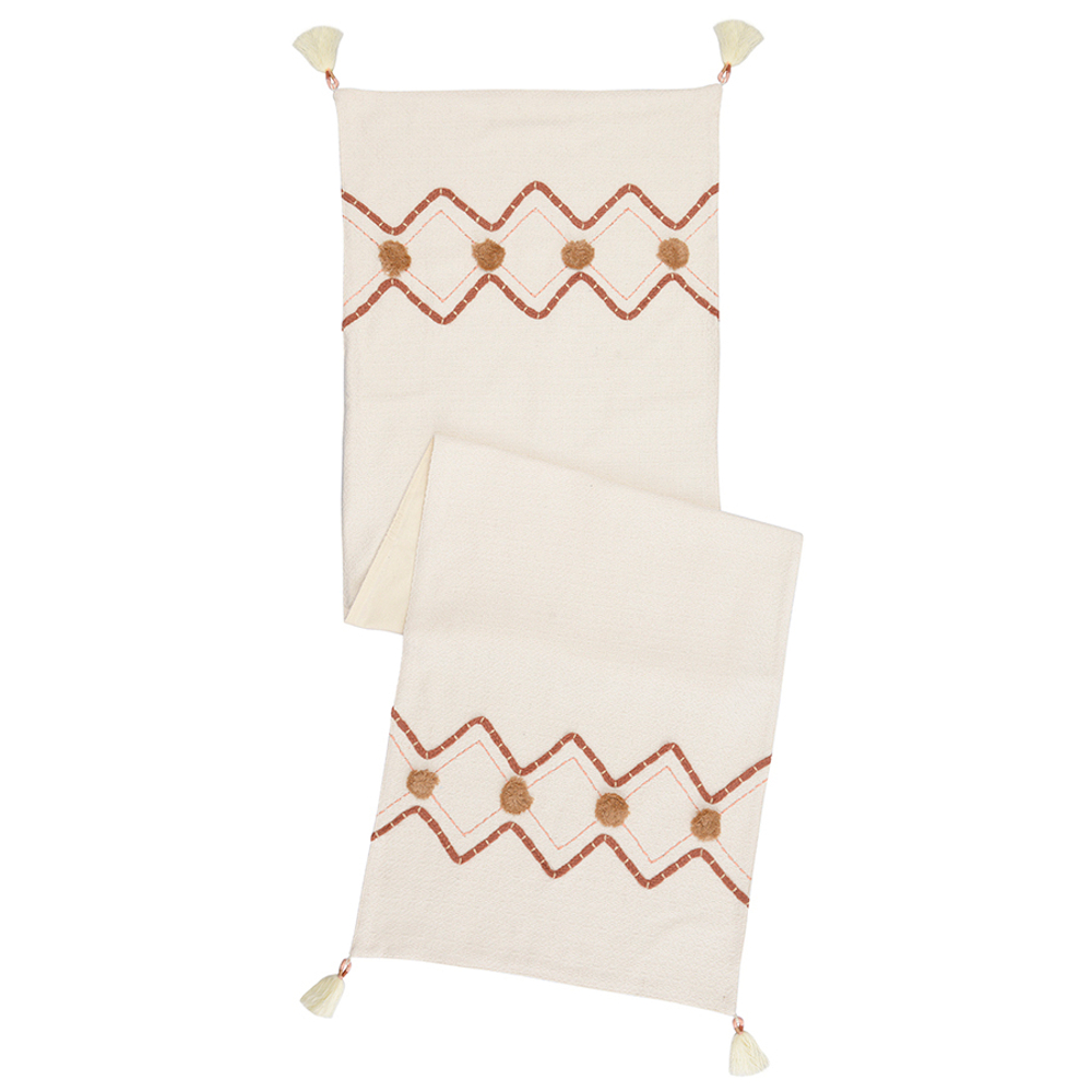 Дорожка на стол с вышивкой geometry из коллекции ethnic, 45х150 см