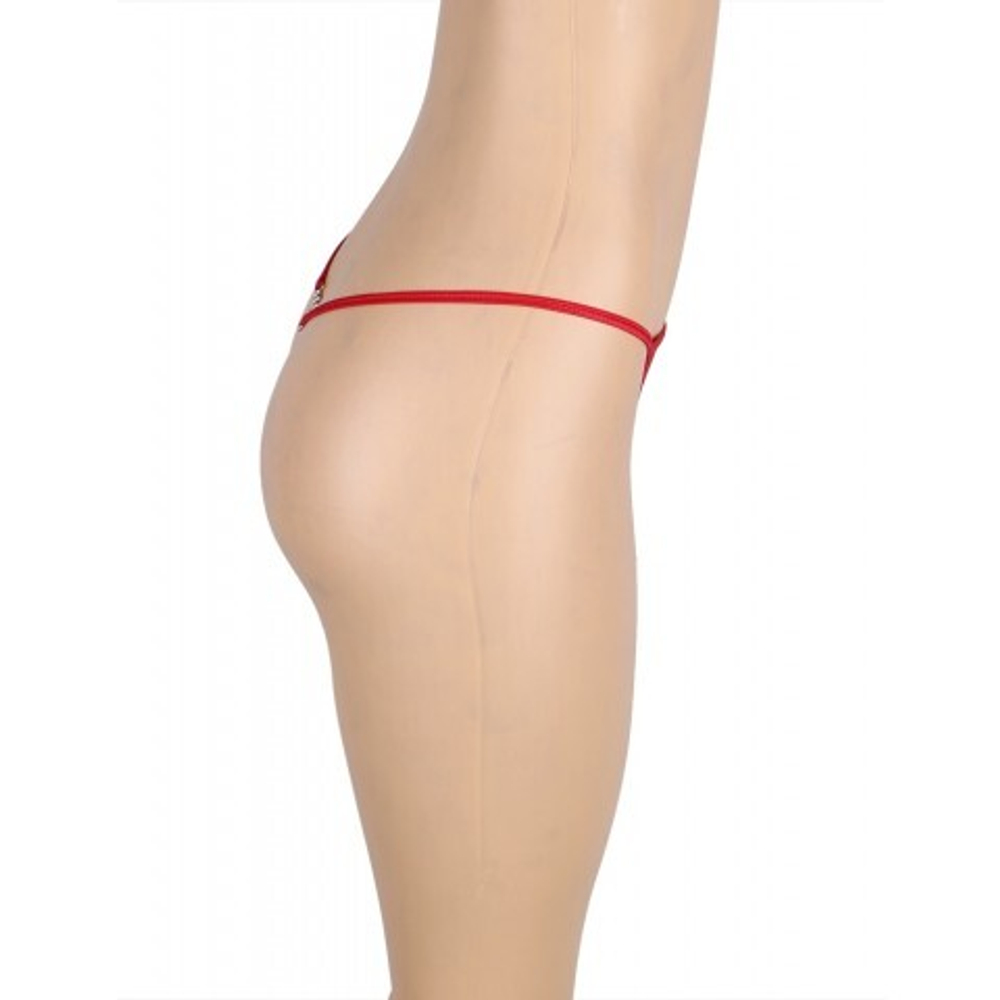 G-стринги со стразами красные (XL-2XL)