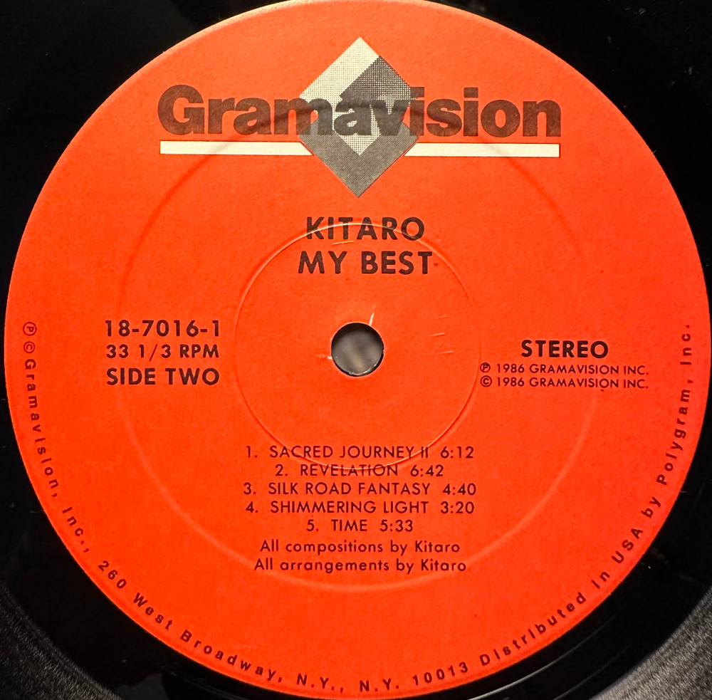 Kitaro - My Best (США 1986г.)