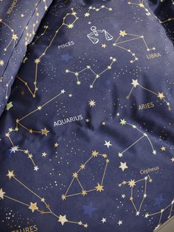 Наволочка комплект 2шт поплин Сказка "Созвездия" 70x70 см на молнии