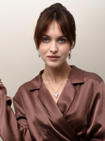Колье "Elongate Shine" Silver