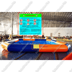 Квадратный надувной бассейн "Зебра" 8*8*0.65 м