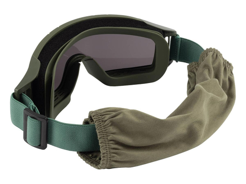 Маска стрелковая ShotTime Puma защитная зелёная, комплект с 3 линзами