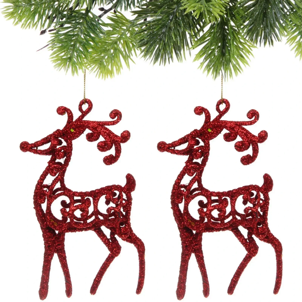 Подвеска «Волшебные рога» 10 см (набор 2 шт), красный